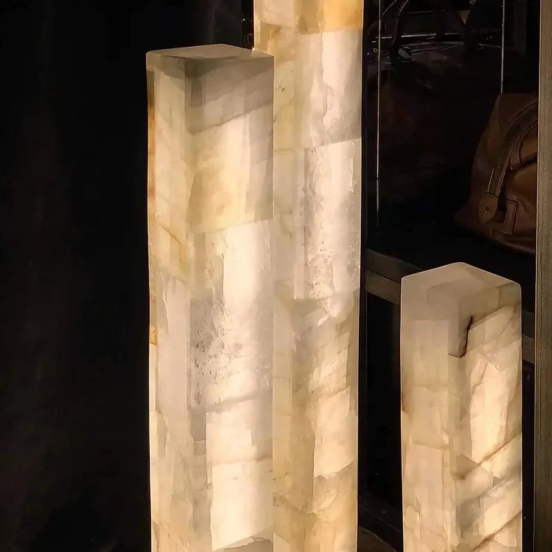 Alabaster Column Floor Lamp | CLKY085