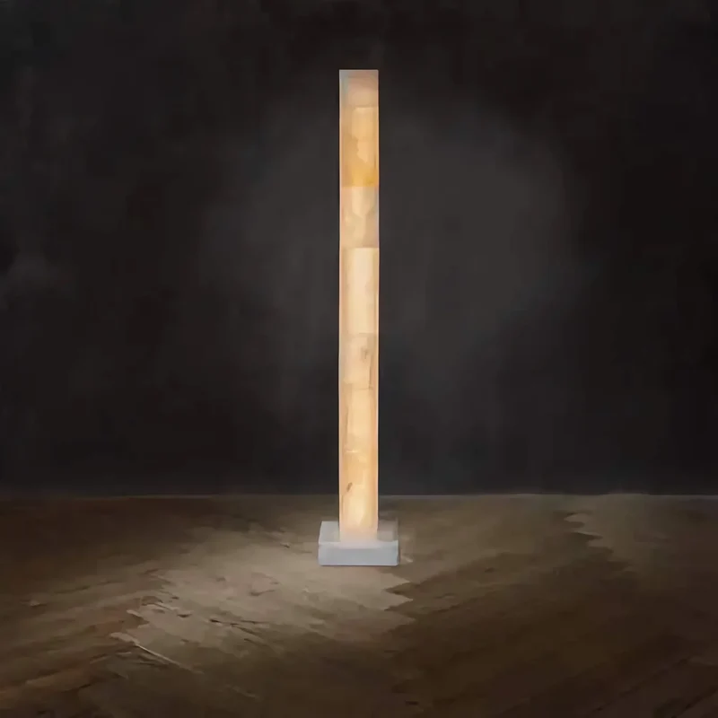 Alabaster Column Floor Lamp | CLKY085