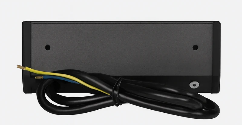 Trano Möbel-Steckdose schwarz | 2x/3x Schuko + USB A+C | 230V, 3680W, IP20, Kabel 0,6m, moderne Einbau-Steckdosenleiste