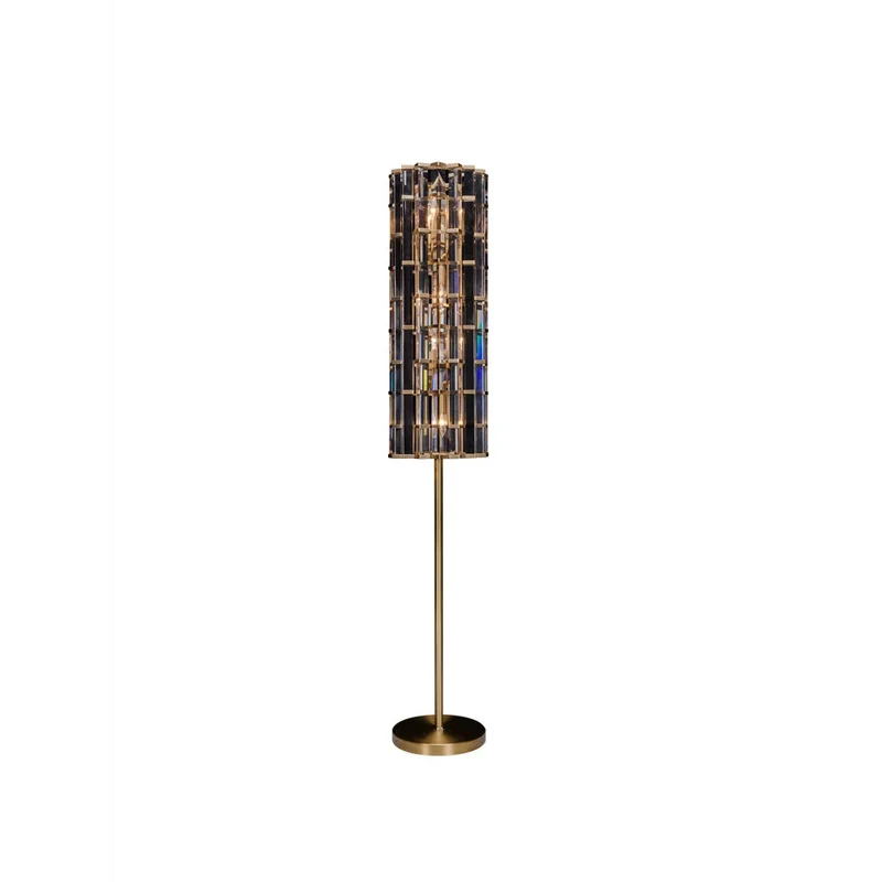 K9 Amber Crystal Rod Floor Lamp | CLGTP025F