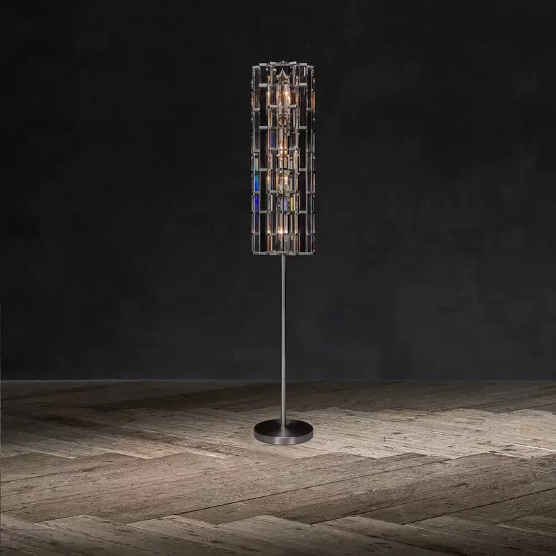 K9 Amber Crystal Rod Floor Lamp | CLGTP025F