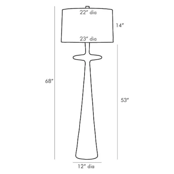Dormon Corner Floor Lamp | Wood & Iron | CLND043
