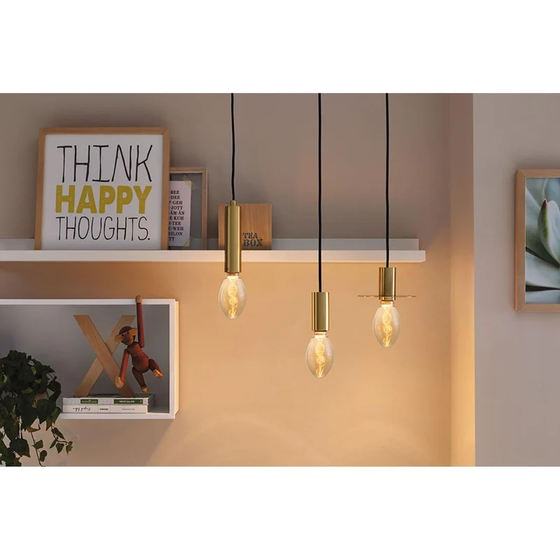 E27 3,5W LED Birne Helix 1800K Gold