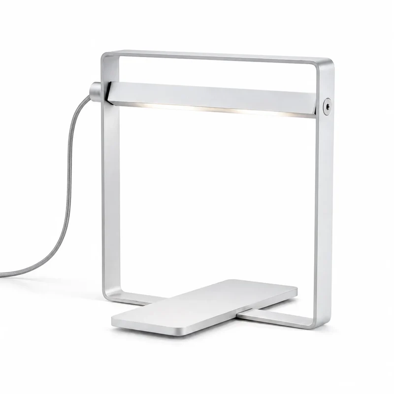 LED Tischlampe Oring 7W – Design-Schreibtischleuchte Weiß mit drehbarem Kopf