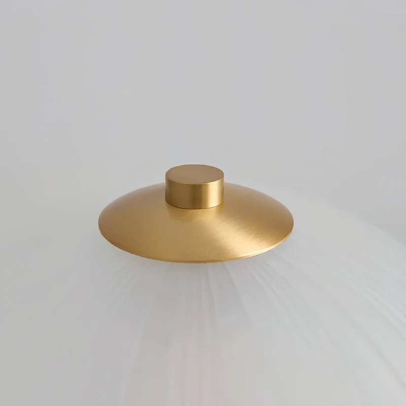 Mushroom Table Lamp | Gold & Frosted Glass | CLMSH025G