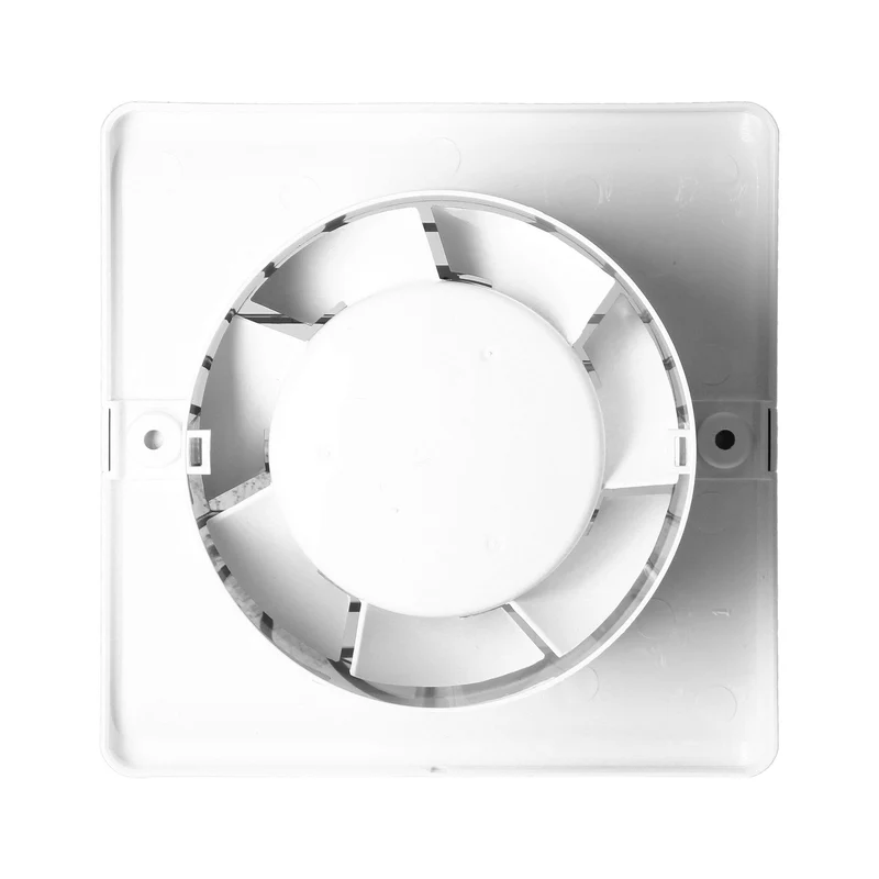 Trano Badezimmerlüfter 100mm Wandmontage mit Zugschalter – 93 m³/h Luftleistung, 26 dB, 8W, 135x135mm, flach & kompakt