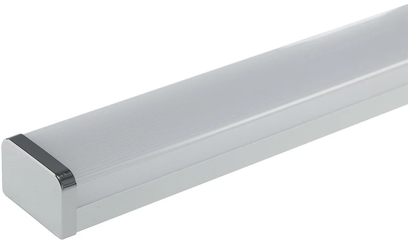 Trano LED Spiegelleuchte 60cm, 11W, 1600lm, 4000K Neutralweiß, IP44, Aluminium, Wand- & Top-Montage, Badlampe 230V