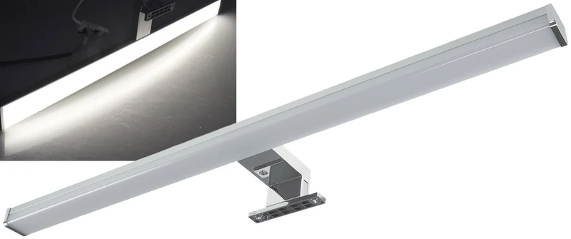 Trano LED Spiegelleuchte 78cm, 14W, 2000lm, 4000K Neutralweiß, IP44, 230V, Aluminium, Wand-/Aufbau-Montage, Badlampe