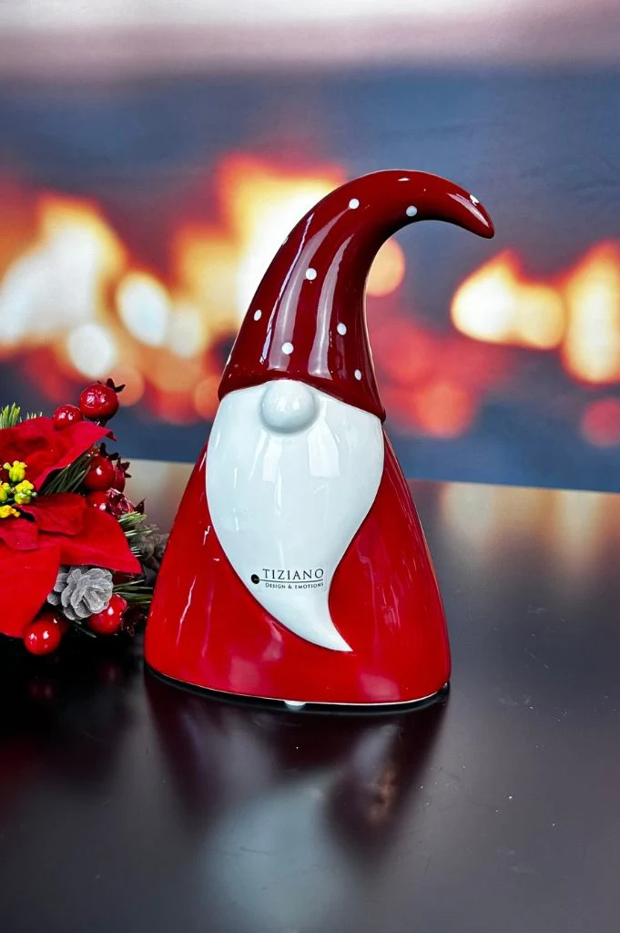 Deko Santa Alberto rot/creme-weiß