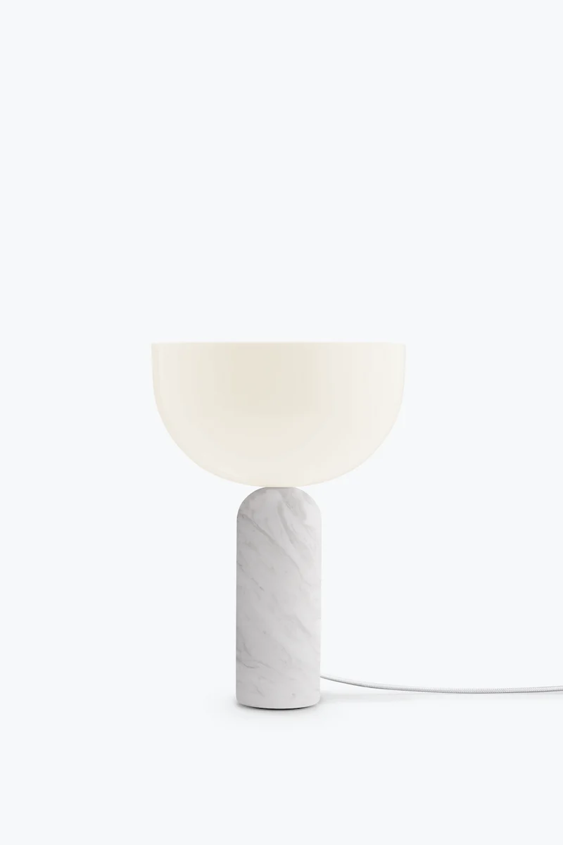 Kizu Table Lamp Marmor weiß klein New Works