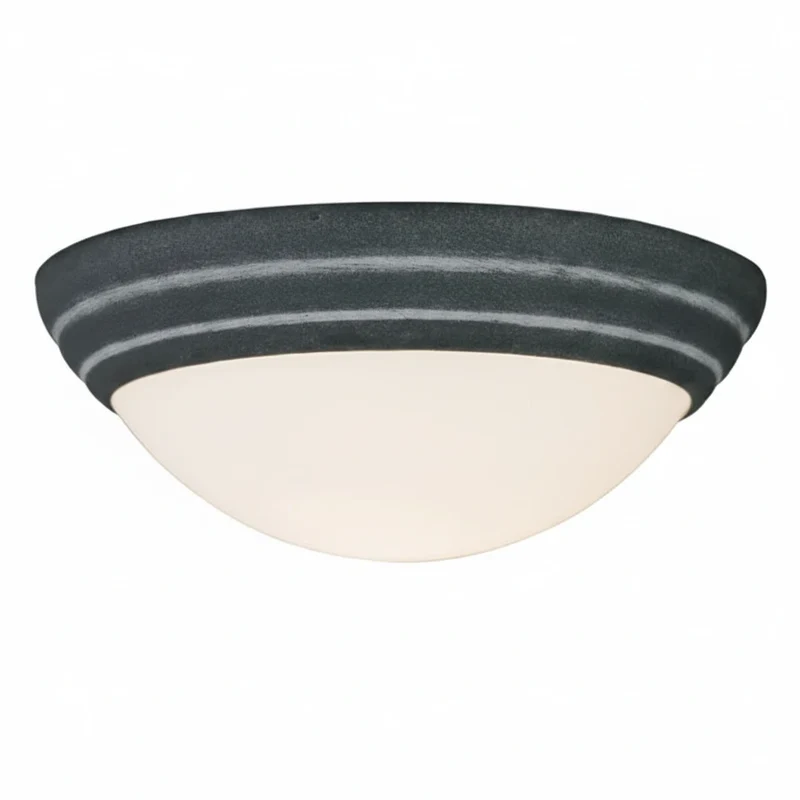 Karl Deckenleuchte Wandlampe Glas 28 cm Durchmesser – grau | Brilliant