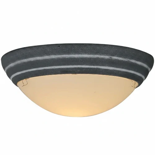 Karl Deckenleuchte Wandlampe Glas 28 cm Durchmesser – grau | Brilliant