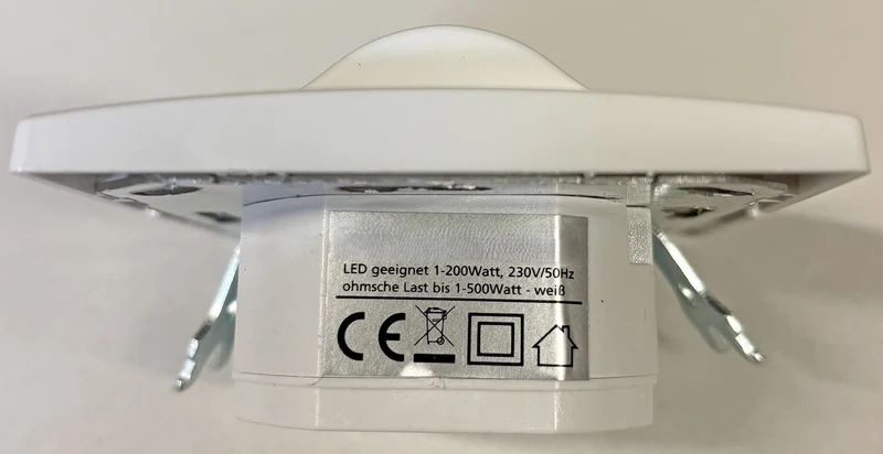 Trano PIR Bewegungsmelder UP 160° LED geeignet, 2-/3-Draht, 230V, IP20, weiß, Ø60mm, 1–500W