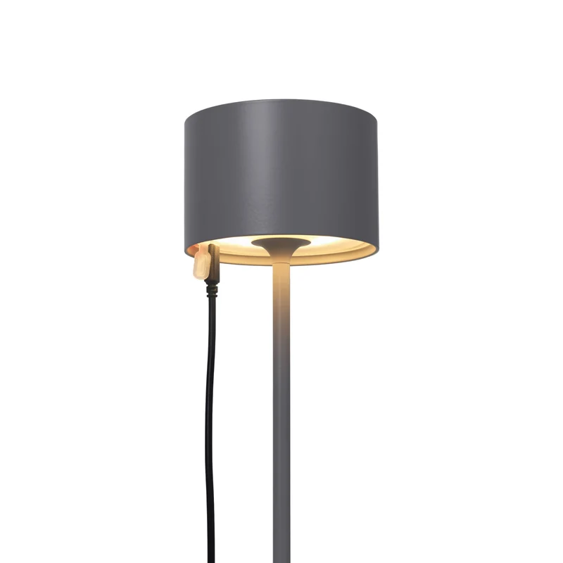 Mobile LED-Tischleuchte FAROL warm grey Blomus
