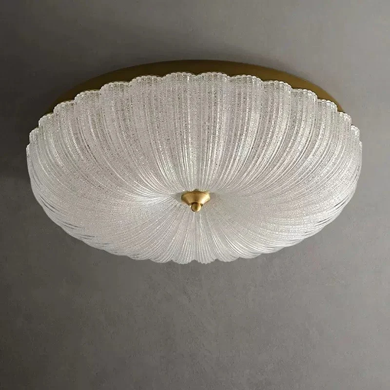 Vintage Flower Glass Flush Mount | CLKK002S
