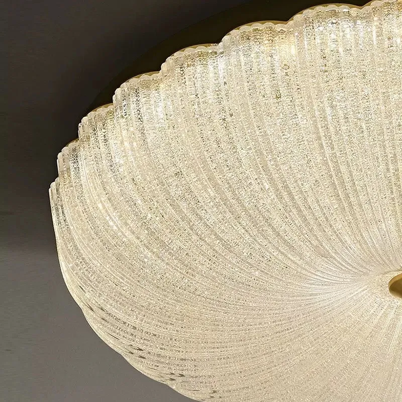 Vintage Flower Glass Flush Mount | CLKK002S