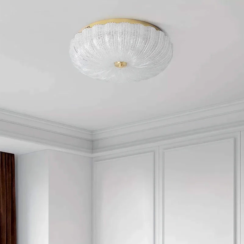 Vintage Flower Glass Flush Mount | CLKK002S