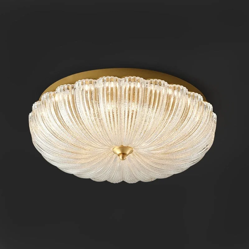 Vintage Flower Glass Flush Mount | CLKK002S