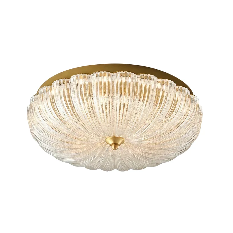 Vintage Flower Glass Flush Mount | CLKK002S