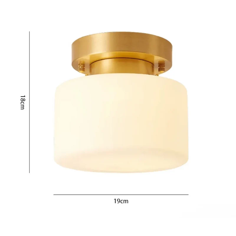 Modern Brass & Glass Flush Mount | CLBB8501