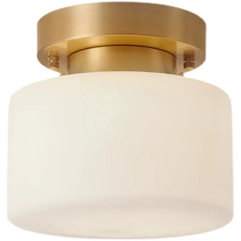 Modern Brass & Glass Flush Mount | CLBB8501