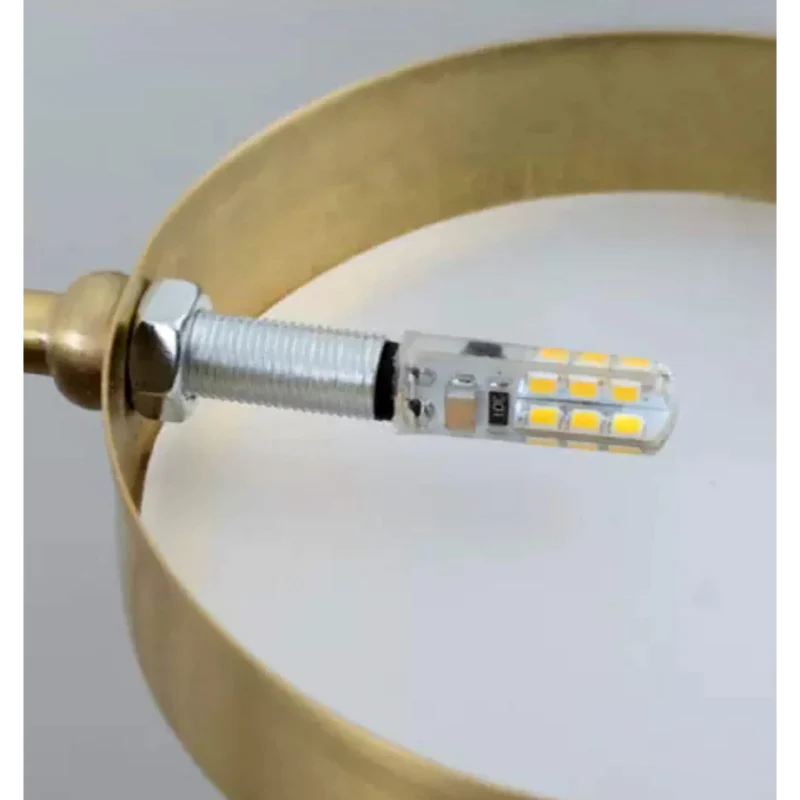 Modern Brass Starburst Semi-Flush Mount | CLJG500