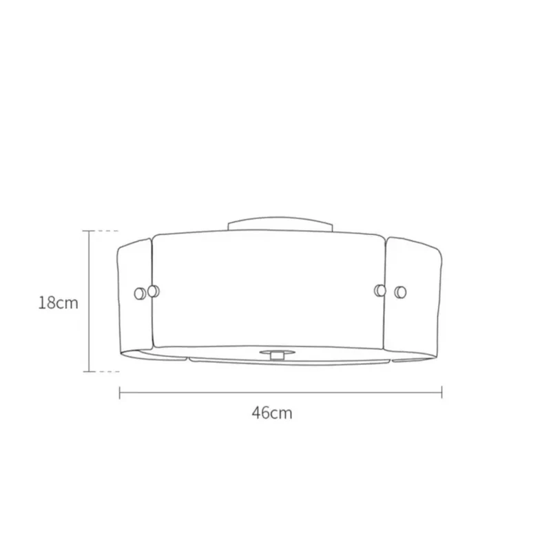 Modern Frosted Glass & Brass Flush Mount | CLFGC025