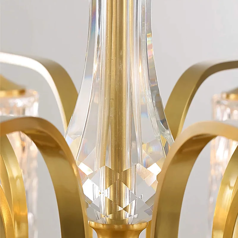 Brass & Glass Semi-Flush Mount Ceiling Light | CLNN2200