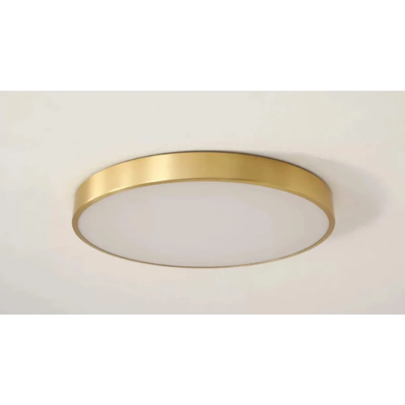 Modern Minimalist Brass Flush Mount | CLMMC