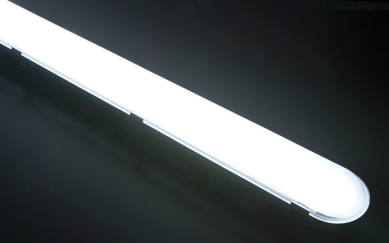 Trano LED Feuchtraumleuchte 150cm | 48W | 7200lm | IP65 | Neutralweiß 4000K | Wasserdichte Wannenleuchte für Garage, Werkstatt, Keller & Industrie | Stoßfest und durchverdrahtbar