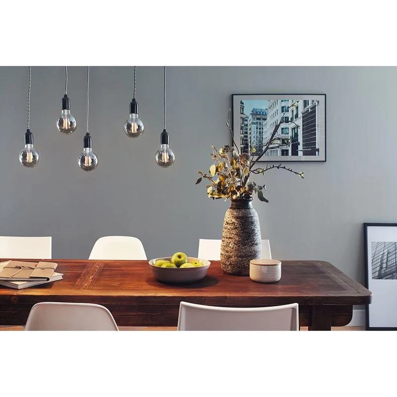 E27 7,5W LED Birne Dimmbar 1800K Rauchglas