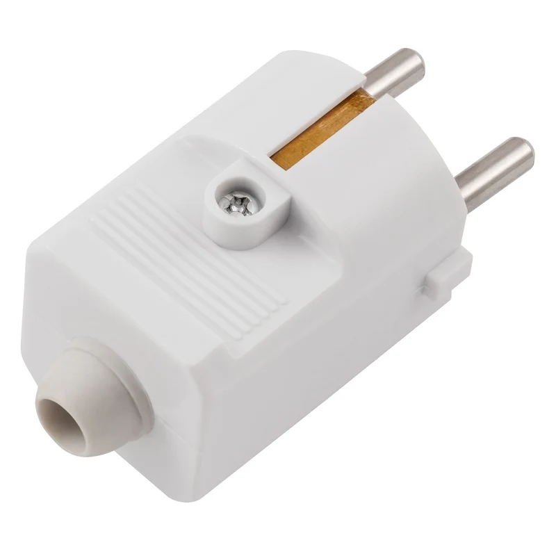 Hochwertige Wiederanschließbare Schutzkontakt-Stecker und -Kupplungen, Weiß und Schwarz