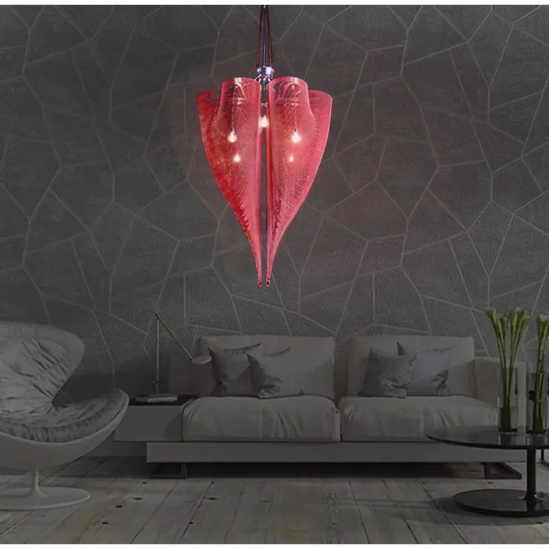 Mesh Chandelier | Red & Gold | CLFT85200