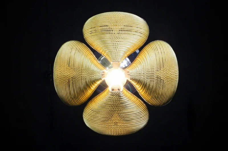 Mesh Chandelier | Red & Gold | CLFT85200