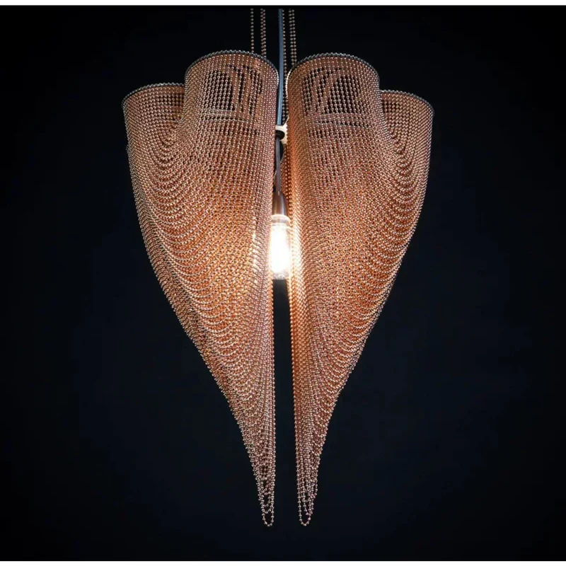 Mesh Chandelier | Red & Gold | CLFT85200
