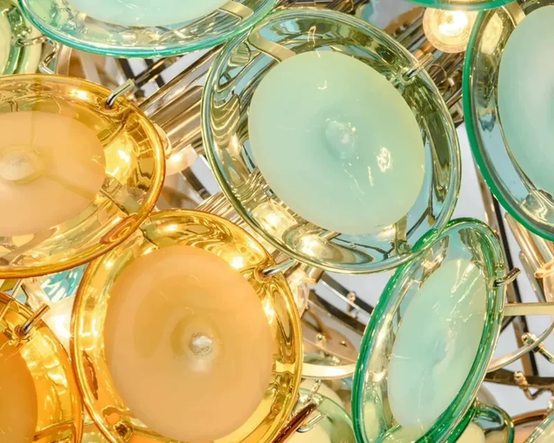 Veneto Chandelier | Tiered Glass Discs | CLOP895000