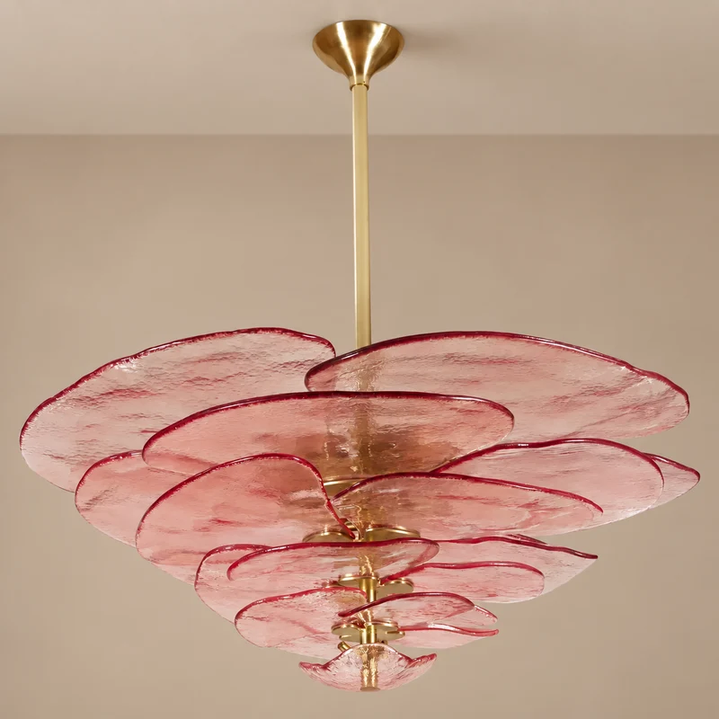 Fiore Chandelier | Glass Pink Petals | CLZL896620