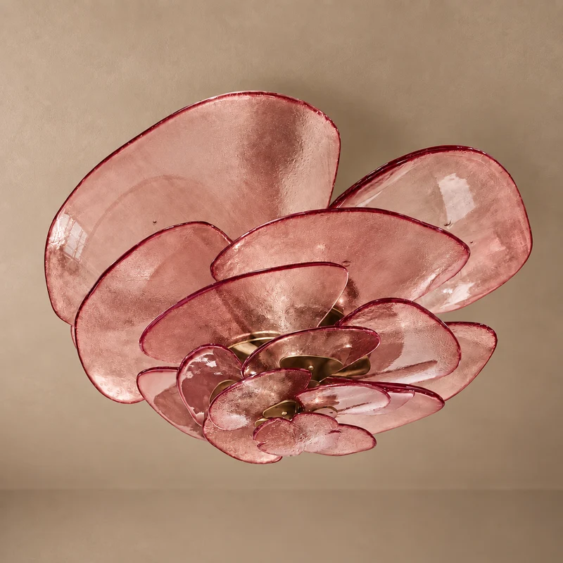 Fiore Chandelier | Glass Pink Petals | CLZL896620