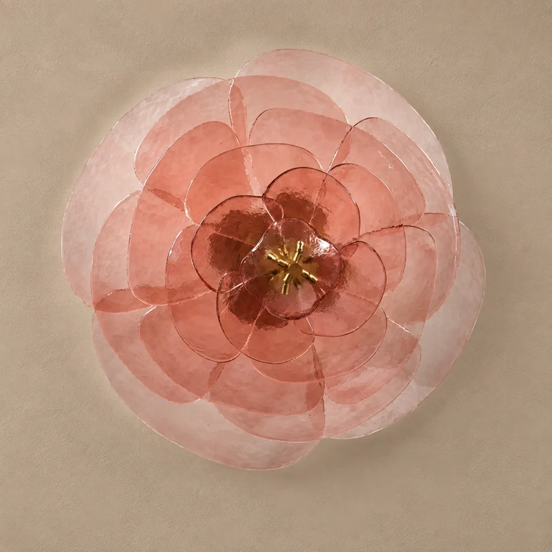 Fiore Chandelier | Glass Pink Petals | CLZL896620