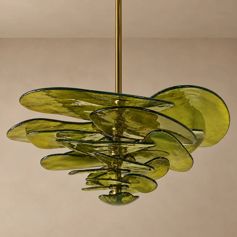 Fiore Chandelier | Glass Pink Petals | CLZL896620