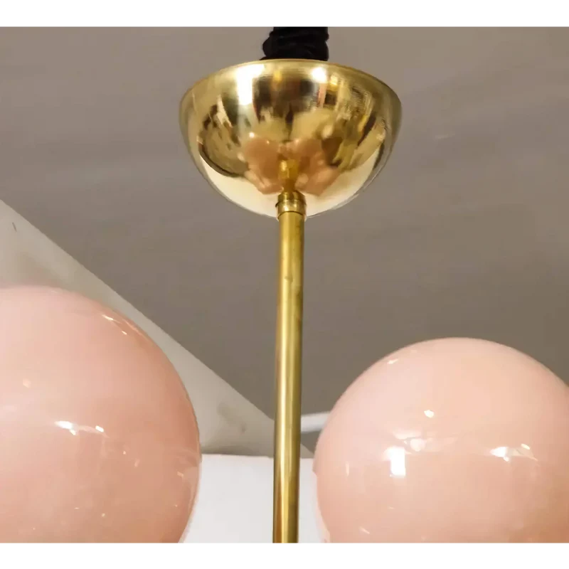 Glass Globe Chandelier | Pink | CLPT80CF