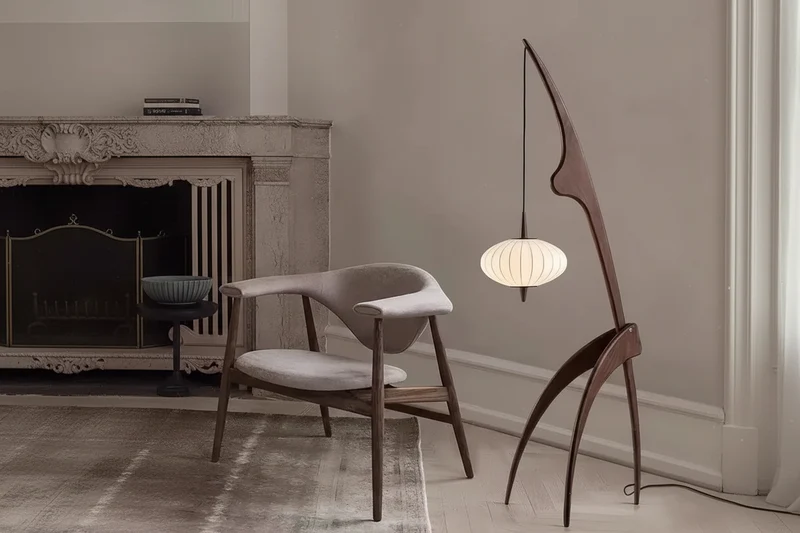 Mantis Wood Floor Lamp | CL20D025