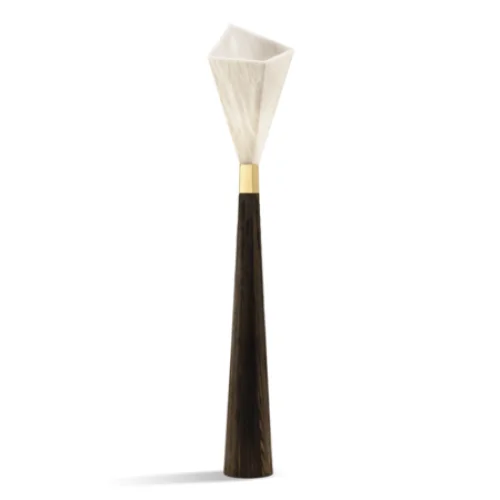 Sculptural Floor Lamp | Black & Gold | CLZX89550