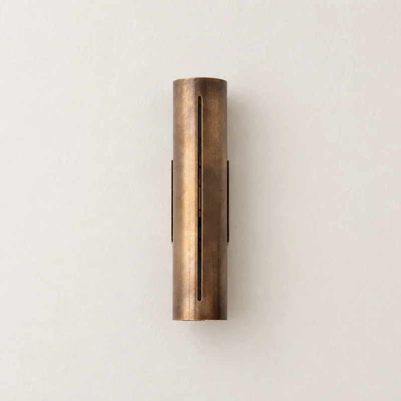 Copper Cylinder Wall Light | Vertical Slit | CLCYL895