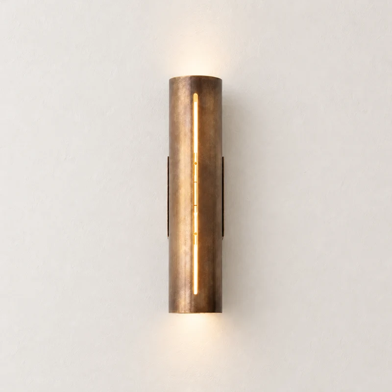 Copper Cylinder Wall Light | Vertical Slit | CLCYL895
