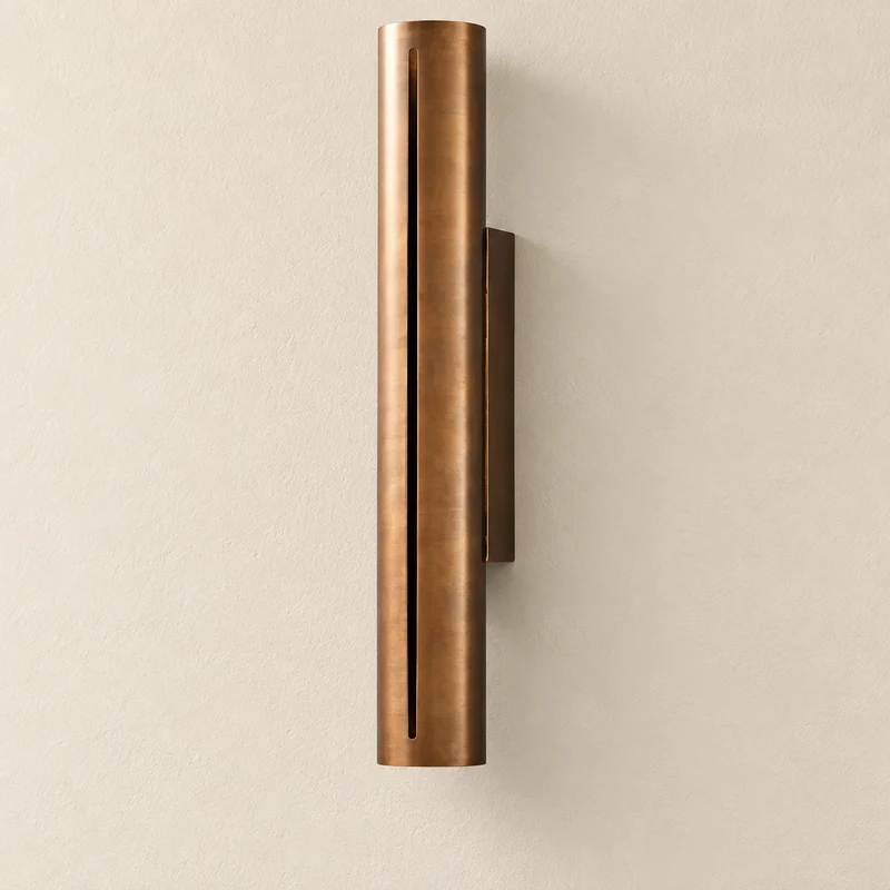 Copper Cylinder Wall Light | Vertical Slit | CLCYL895