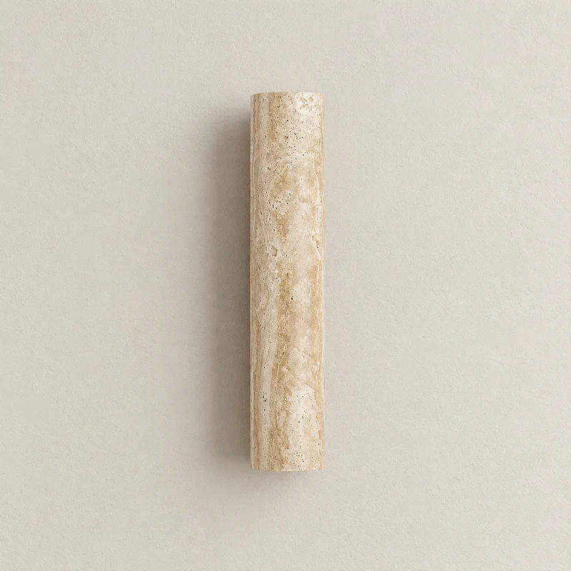Travertine Cylinder Wall Sconce | CLCC0147