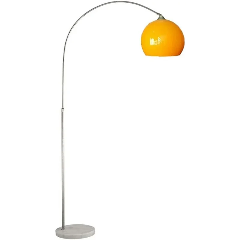 Chrome Arc Floor Lamp | Marble Base | CLOPO8950