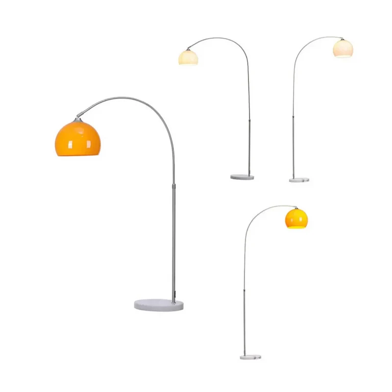 Chrome Arc Floor Lamp | Marble Base | CLOPO8950