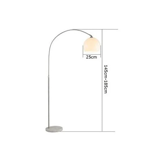 Chrome Arc Floor Lamp | Marble Base | CLOPO8950